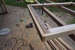 Een raam dat ik net haaks heb gemaakt.