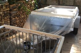 Al het schilderwerk nam Claudi op zich.