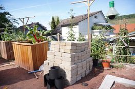 Ingrediënten van de muur.