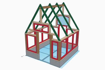 Screenshot van mijn 3D-constructie.