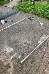 Constructie klaar, gereed voor montage.