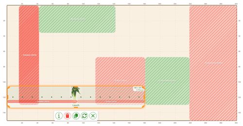 Crop rotation in the bed plan